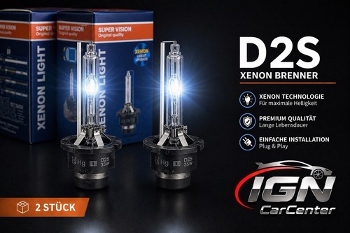 D2s xenon brenner 6000k neu - 2x,