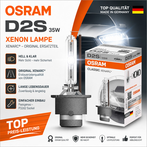 D2s osram xenon lampe - lampe, brenner